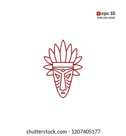 Mask - vector icon. Symbol for web, infographics, print design and mobile UX/UI kit. Vector illustration, EPS10.