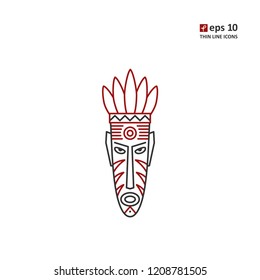 Mask - vector icon. Symbol for web, infographics, print design and mobile UX/UI kit. Vector illustration, EPS10.