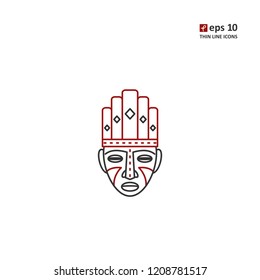 Mask - vector icon. Symbol for web, infographics, print design and mobile UX/UI kit. Vector illustration, EPS10.