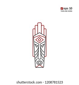 Mask - vector icon. Symbol for web, infographics, print design and mobile UX/UI kit. Vector illustration, EPS10.