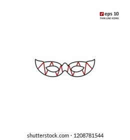 Mask - vector icon. Symbol for web, infographics, print design and mobile UX/UI kit. Vector illustration, EPS10.