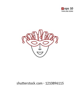 Mask - vector icon. Symbol for web, infographics, print design and mobile UX/UI kit. Vector illustration, EPS10.