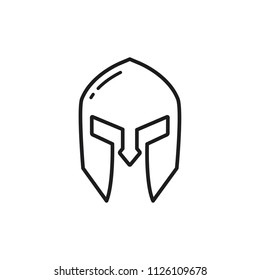 mask vector icon, warrior mask icon in trendy flat style 