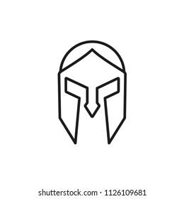 mask vector icon, warrior mask icon in trendy flat style 