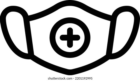 Vektorgrafik-Maske auf transparentem Hintergrund.Symbole in Premium-Qualität.Dünne Vektorsymbol für Konzept und Grafikdesign.