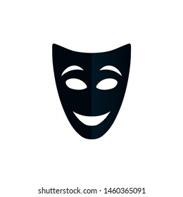 mask vector isolated on white background