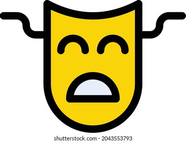 mask vector line colour icon