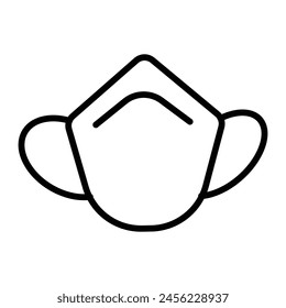 Mask Vector Line Icon Design