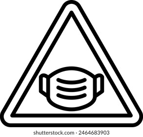 Mask Vector Line Icon Design