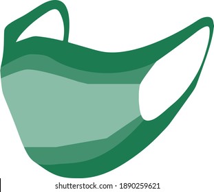 Mask for virus protection green