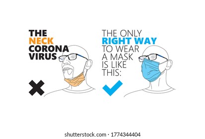 mask vs. the neck corona virus