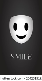 Mask Wallpaper with Smiley Expression