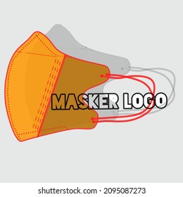 Mask with white background. Vector illustration