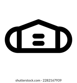 mask of world health day outline icon style
