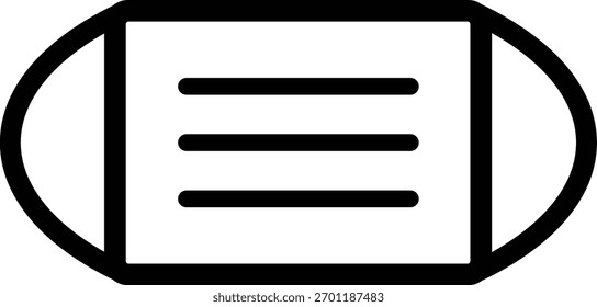 Máscara-2. Ilustración vectorial sobre fondo blanco - mono