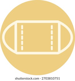Máscara-2. Ilustración vectorial sobre fondo blanco - amarillo