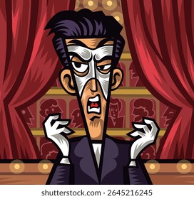 masked man in the opera theater