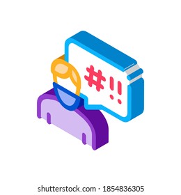 masked man requirements icon vector. isometric masked man requirements sign. color isolated symbol illustration