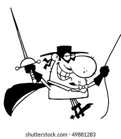 Masked Man with Sword