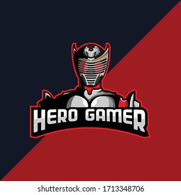 Masked Rider Dragon Mascot Logo for Gaming, Stream Channel or Community