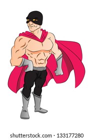 Masked Superhero, vector illustration