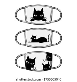 Masker Design for Fun with Cat on it