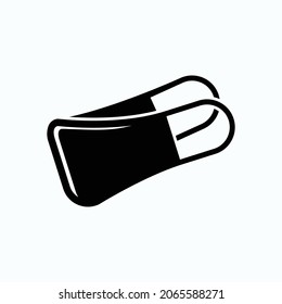 Masker Icon. Respitory Protection Methods Symbol from Spread Viruses - Vector.
