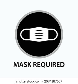 Masker-Symbol. Respitory Protection Methods Symbol von Spread Viruses - Vector.