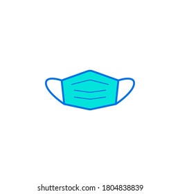 masker icon symbol vector on white background.