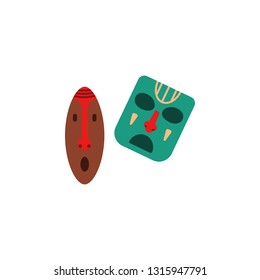 mask,ethnic African icon. Element of color African safari icon. Premium quality graphic design icon. Signs and symbols collection icon for websites, web design