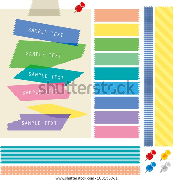 マスキング テープ のベクター画像素材 ロイヤリティフリー