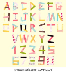 masking tape alphabet