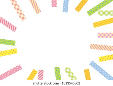 Masking tape frame