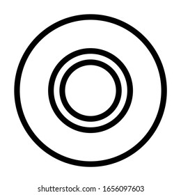 masking tape icon symbol. outline style