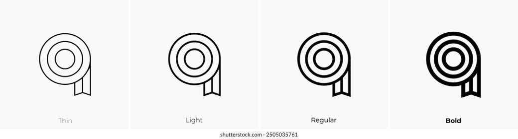 masking tape icon. Thin, Light Regular And Bold style design isolated on white background