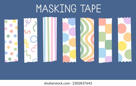 Masking tape, printable, journal,tape, washi tape, masking tape sets journaling, bullet journal