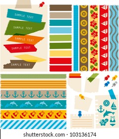 Masking tape of the summer illustration