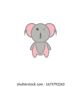 maskot koala character vektor design