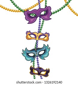 masks and beads