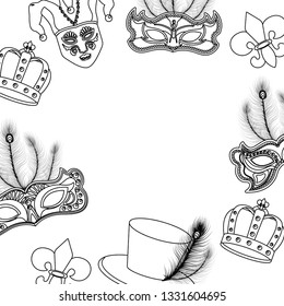 masks and beads