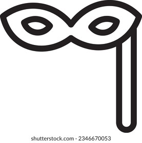 Masks Carnival Circus Outline Icon