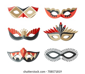 Masks carnival italian masquerade 