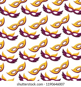 masks carnival party pattern