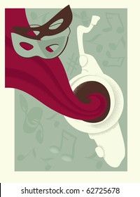 masks carnival poster