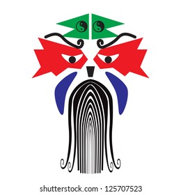 Masks of chinese vector illustration