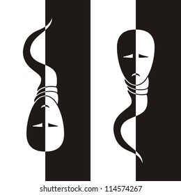 Masks with emotions