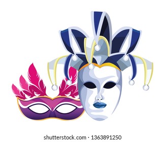 masks with feathers