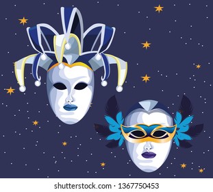 masks with feathers