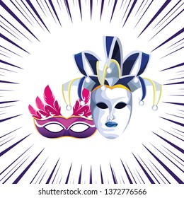 masks with feathers