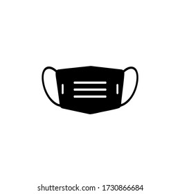 masks with flat designs. respiratory protective mask. mask for protection against viruses, dust and pollution.